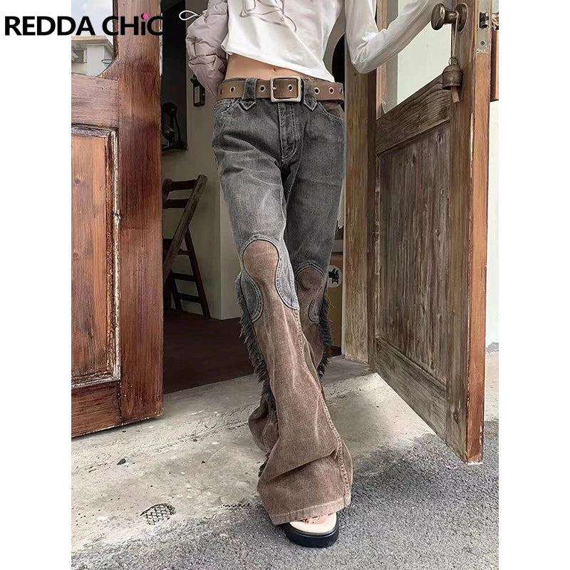 Cowboy Streetwear Low-waist Y2k Jeans Women Flared Leg Acubi Fashion Pants Trendy Flared Leg Jeans Cowboy Streetwear Low-waist Y2k Jeans Women Flared Leg Acubi Fashion Pants Trendy Flared Leg Jeans