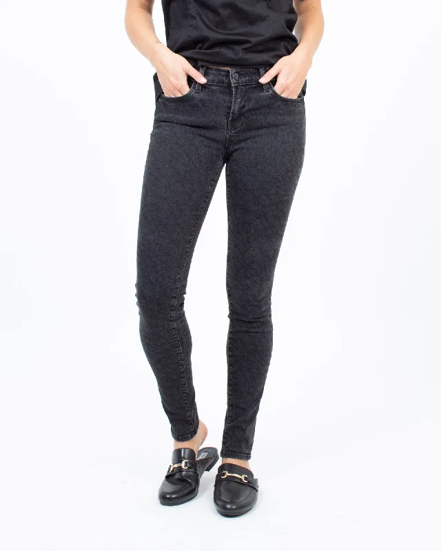 "Super Skinny Blk Leopard" Jeans Trendy Colored Denim Jeans