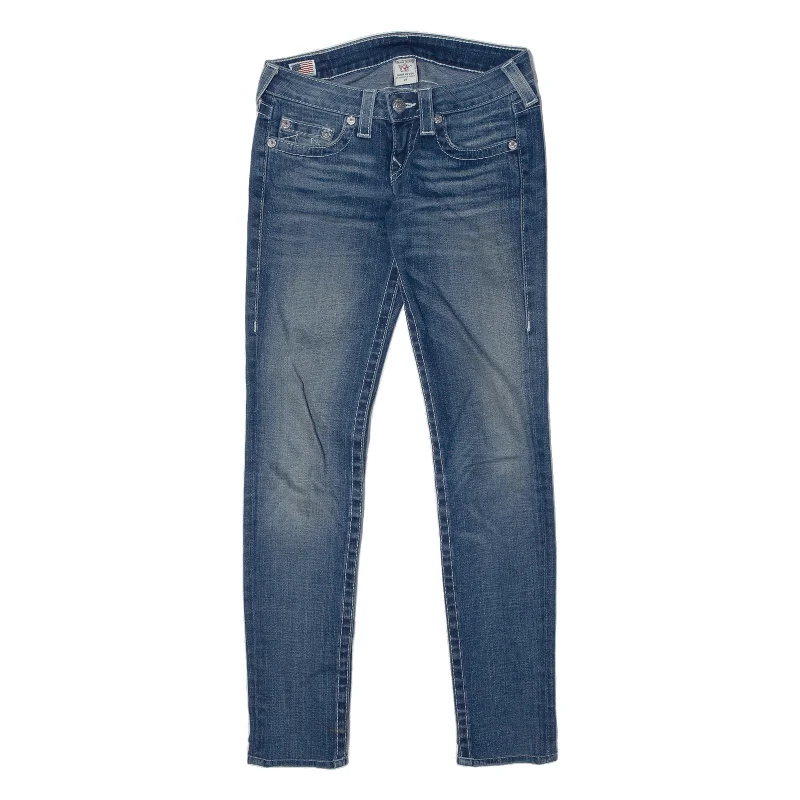 TRUE RELIGION Stella Womens Jeans Blue Slim Skinny Stone Wash W28 L31 Casual Loose Fit Jeans TRUE RELIGION Stella Womens Jeans Blue Slim Skinny Stone Wash W28 L31 Casual Loose Fit Jeans