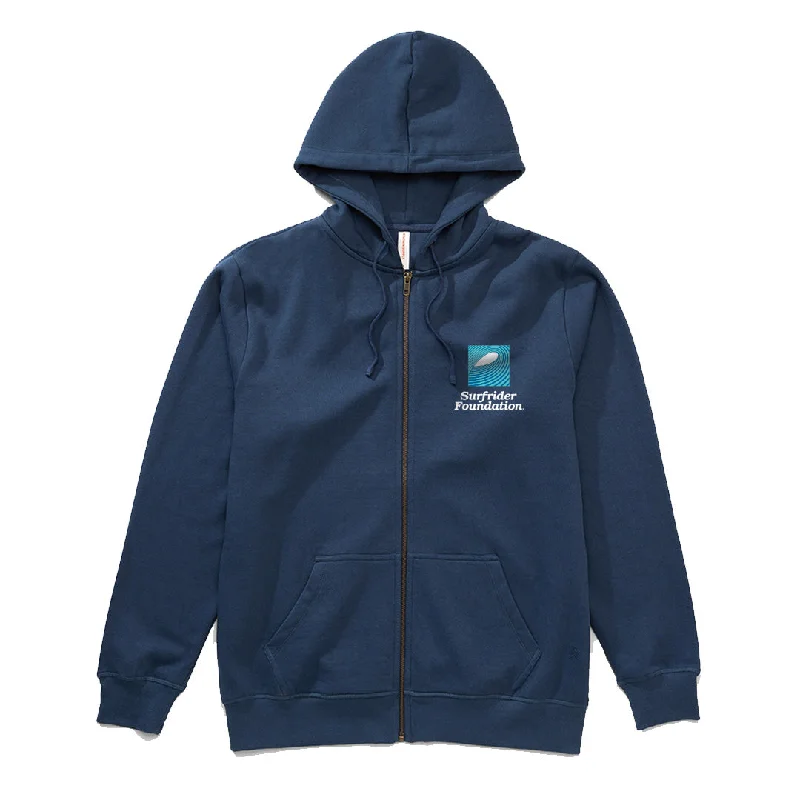 1984 Logo Zip Hoodie Hoodie with Front Slit Layering Stylish