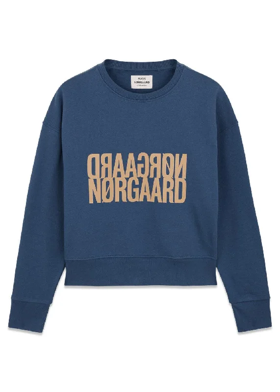 Organic Sweat Tilvina Sweatshirt - Sargasso Sea Hoodie Crop Top Short Trendy