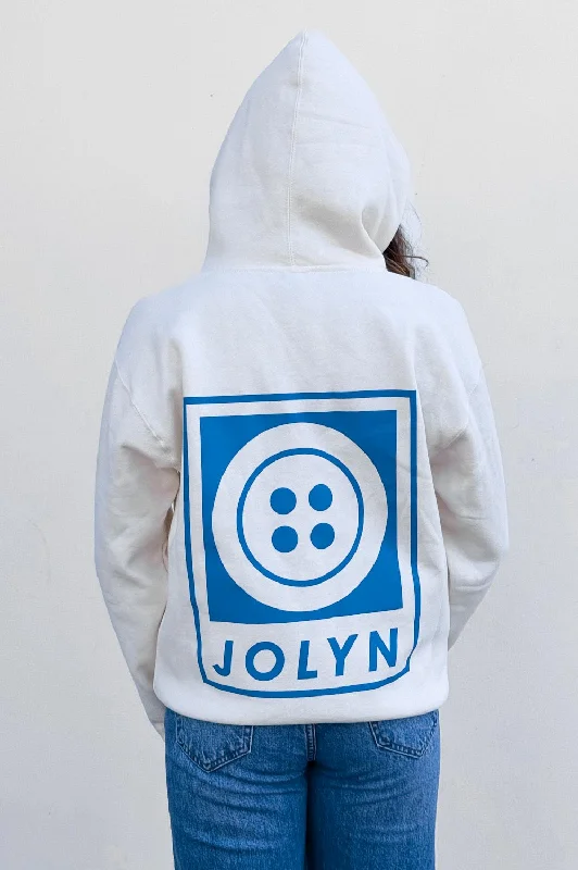 Raine Hoodie - Oatmeal Button Hoodie with Full-Zip Functional Layering