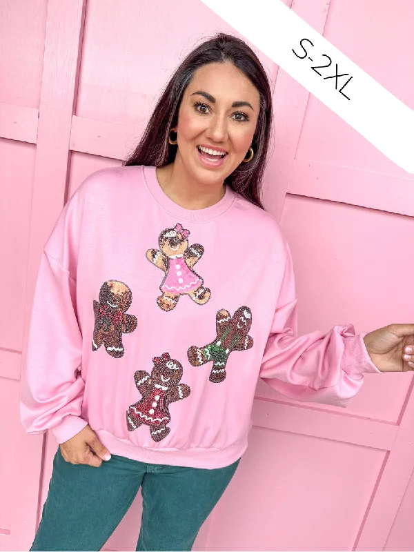 Baked with Love Gingerbread Sweatshirt Hoodie with Hem Drawcord Adjustable Customizable Baked with Love Gingerbread Sweatshirt Hoodie with Hem Drawcord Adjustable Customizable