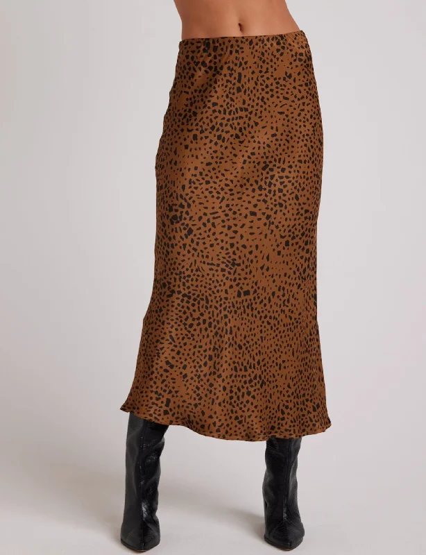 Bias Midi Skirt, Bronzed Maple cashmere skirt plush