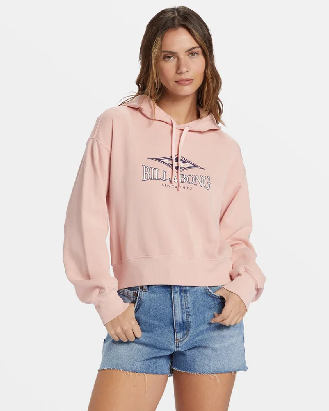 Billabong All Time Fleece Pullover Sweatshirt - DUSTY PEACH Hoodie with Pattern Geometric Abstract Billabong All Time Fleece Pullover Sweatshirt - DUSTY PEACH Hoodie with Pattern Geometric Abstract