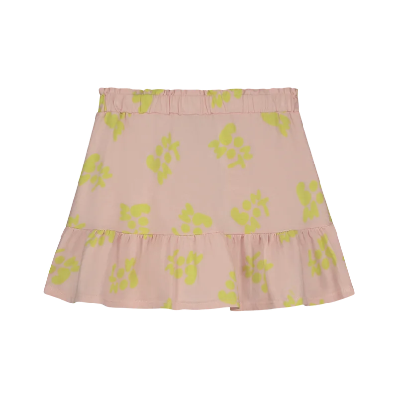 BONMOT LIGHT PINK LOGO PRINT SKIRT relaxed fit skirt