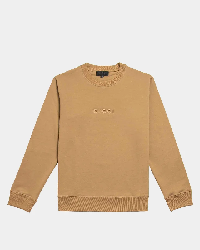 Logo Embossed Sweatshirt Hoodie with Velcro Closure Adjustable Secure