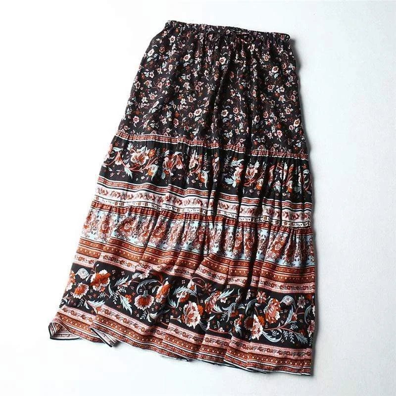 Chimalma Midi Skirt satin skirt smooth