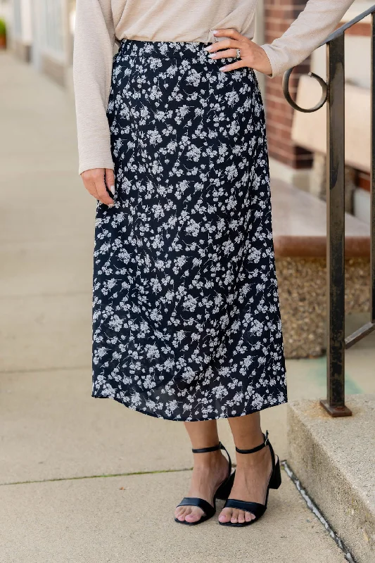 Classic Blossoms Maxi Skirt lace skirt intricate