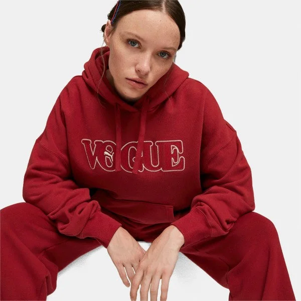 Puma X Vogue Women's Hoodie  (Red) Hoodie with Cuffed Sleeves Snug Secure
