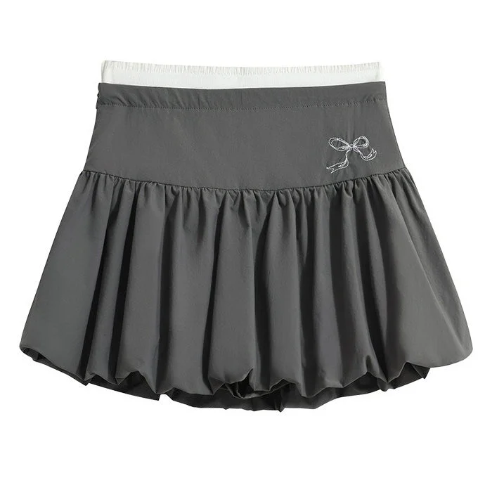Coquette Aesthetic Balloon Mini Skirt slim fit skirt