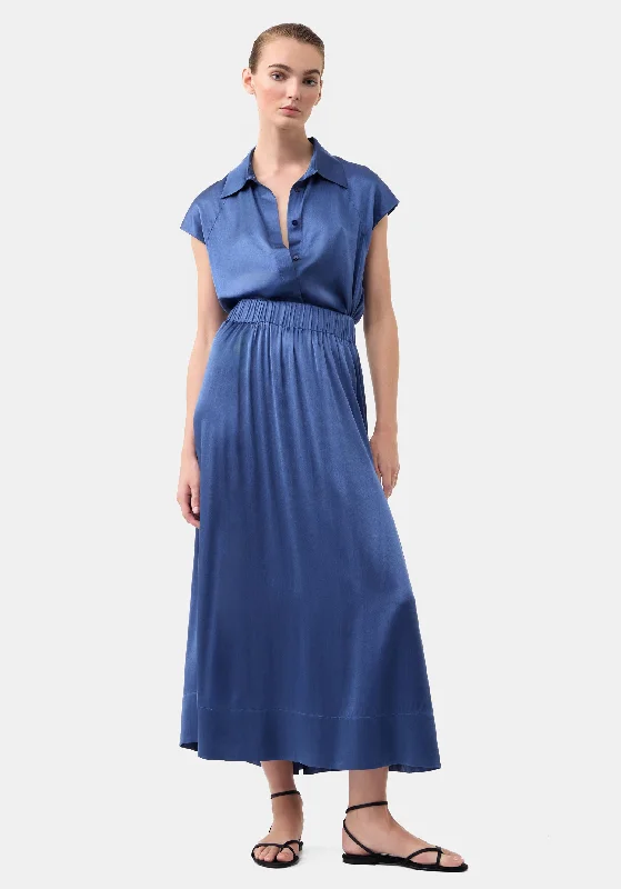 Cove Skirt_Sailor midi skirt versatile