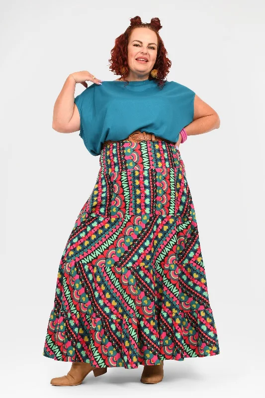 Claudia Maxi Skirt silk skirt luxurious