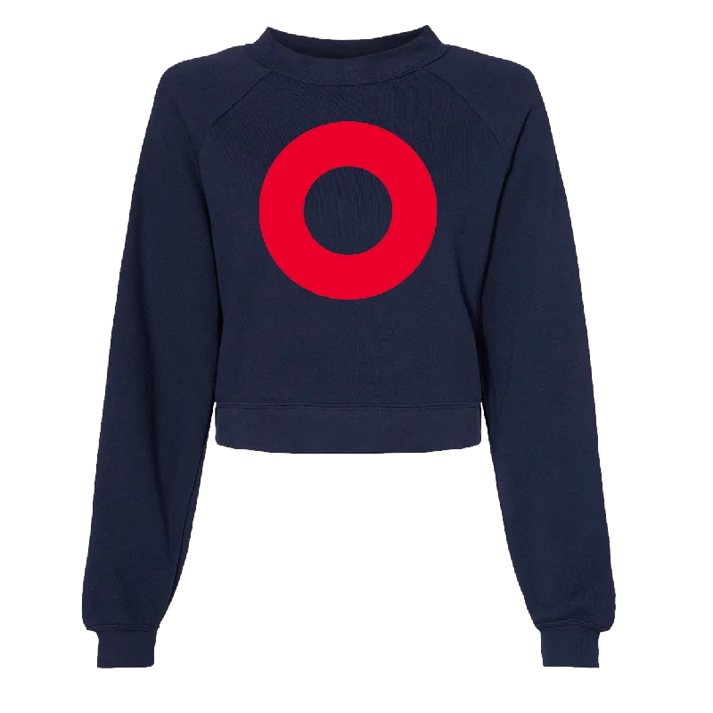 Donut Raglan Sweatshirt Hoodie with Zipper Versatile Modern