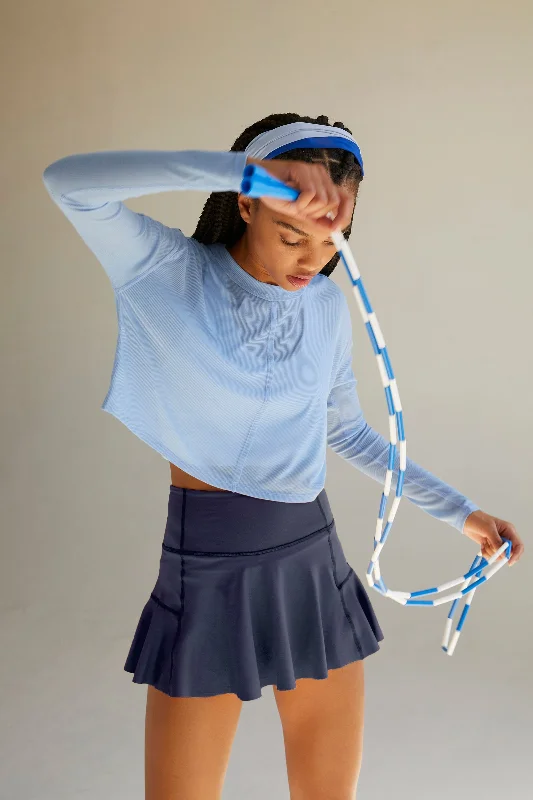 Free People Check Out My Topspin Skort denim skirt durable
