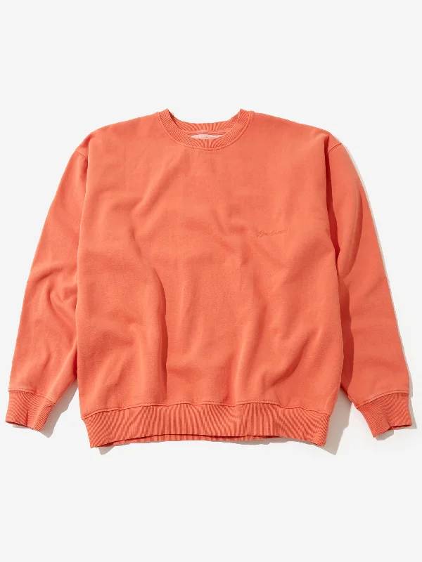 Goodhood Worldwide Script Sweatshirt - Grenadine Hoodie with Print Artistic Unique