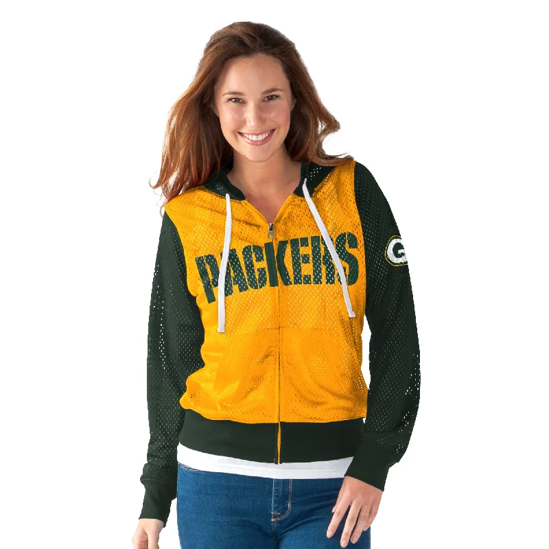 Green Bay Packers Walk Off Women's Hoodie Hoodie with Lining Warm Insulated