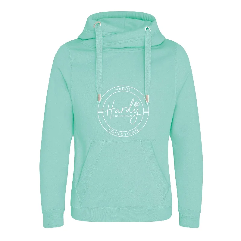 Hardy Equestrian Women's Cowl Neck Peppermint Hoodie Hoodie with High Neck Warm Protective Hardy Equestrian Women's Cowl Neck Peppermint Hoodie Hoodie with High Neck Warm Protective