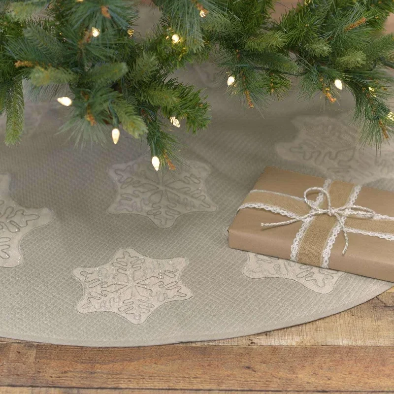 Ingrid Christmas Tree Skirt 48 VHC Brands chiffon skirt airy