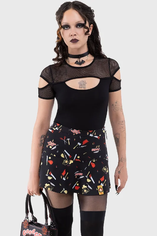 It's Time To Play Mini Skirt modal blend skirt
