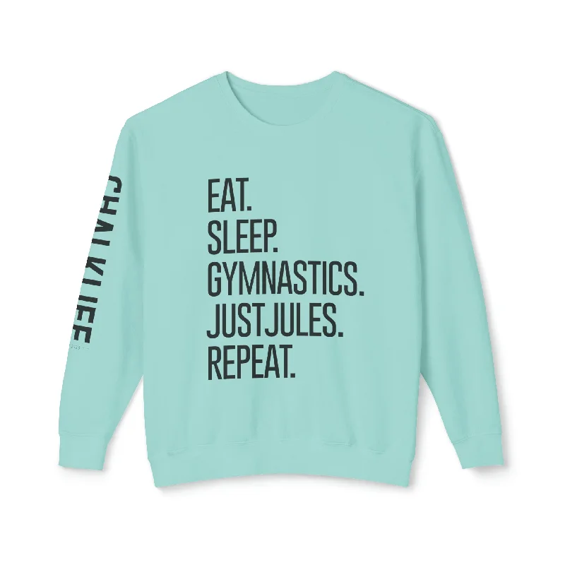 JustJules - Women's Gymnastics Events Spine - Lightweight Crewneck Sweatshirt Hoodie with Hem Lace Feminine Delicate JustJules - Women's Gymnastics Events Spine - Lightweight Crewneck Sweatshirt Hoodie with Hem Lace Feminine Delicate