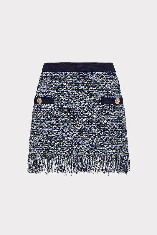 Kali Textured Knit Mini Skirt cashmere skirt soft