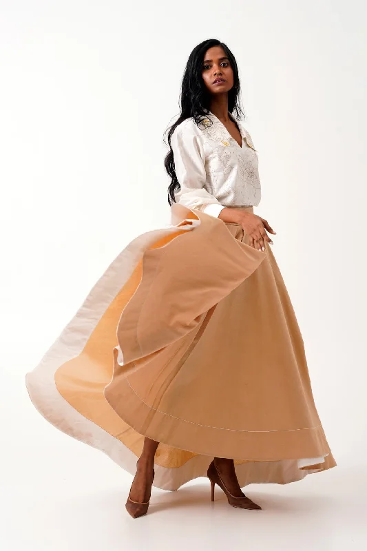 Latte Jena - Swirl Skirt Set of 2 pleated skirt texture