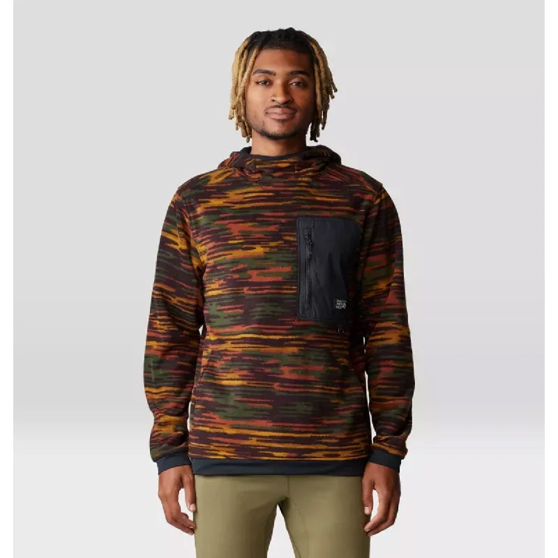 Mountain Hardwear Men's First Tracks™ Fleece Pullover Hoody Hoodie with Neon Bright Vibrant Mountain Hardwear Men's First Tracks™ Fleece Pullover Hoody Hoodie with Neon Bright Vibrant