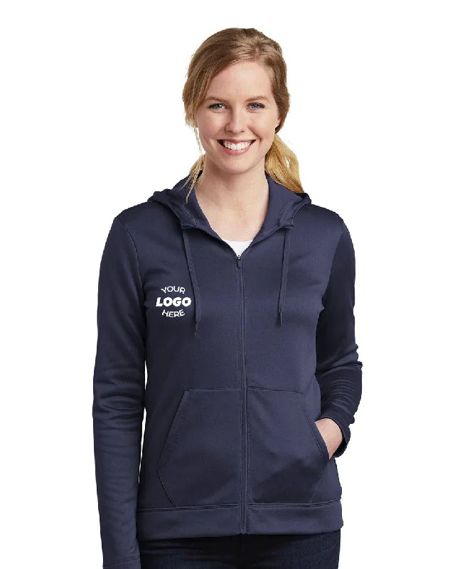 Nike Ladies Therma-FIT Full-Zip Fleece Hoodie Sweatshirt NKAH6264 Hoodie with Front Slit Layering Stylish