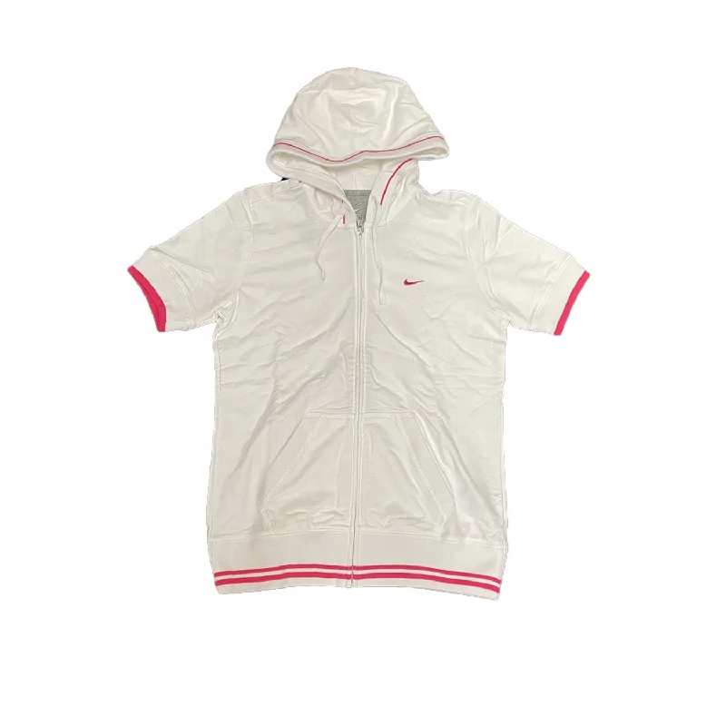 Nike Womens Hooded Training Vest Hoodie with Button Placket Classic Preppy