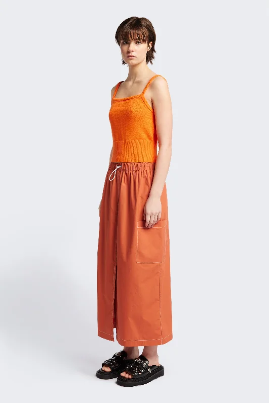 Opus Elasticated Skirt Rust denim skirt classic