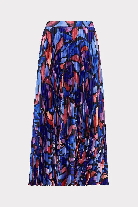 Otha Dream Rose Pleated Skirt wool skirt sturdy