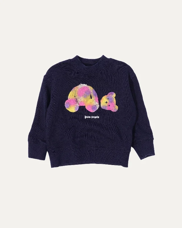 Children's Pop PA Bear Crewneck Sweatshirt Hoodie with Pattern Geometric Abstract