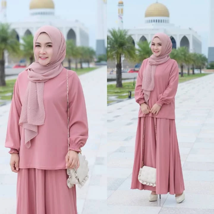 Pleated Skirts Kurung Sets - Iryani velvet skirt sumptuous