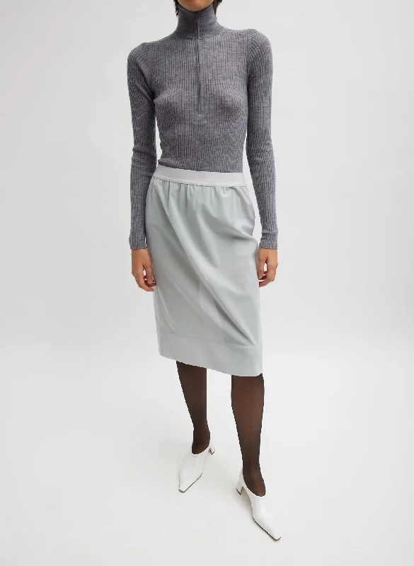 Power Mesh Skirt satin skirt smooth