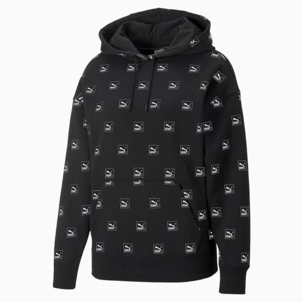 Puma Brand Love Women's Printed Hoodie (Black) Hoodie with Elastic Waist Stretchable Comfortable Puma Brand Love Women's Printed Hoodie (Black) Hoodie with Elastic Waist Stretchable Comfortable