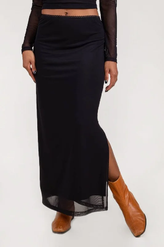 Shel Mesh Skirt [Last 3xl] flowy skirt hem