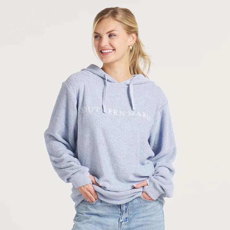 Women's Sunday Morning Hoodie Hoodie with Hem Raw Edge Edgy Unfinished
