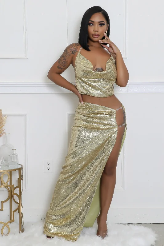 Such A Flirt Skirt Set satin skirt smooth