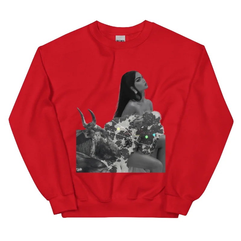 TAURUS Women's Classic Sweatshirt Hoodie with Cropped Fit Short Trendy