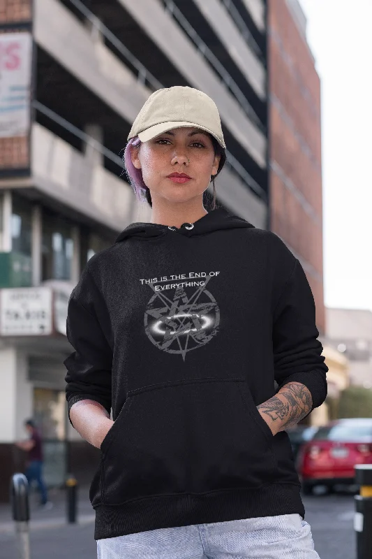 Tell All Your Friends: Exclusive Custom Designed This is the End of Everything Unisex Hoodie Hoodie with Sequins Glamorous Eye-catching