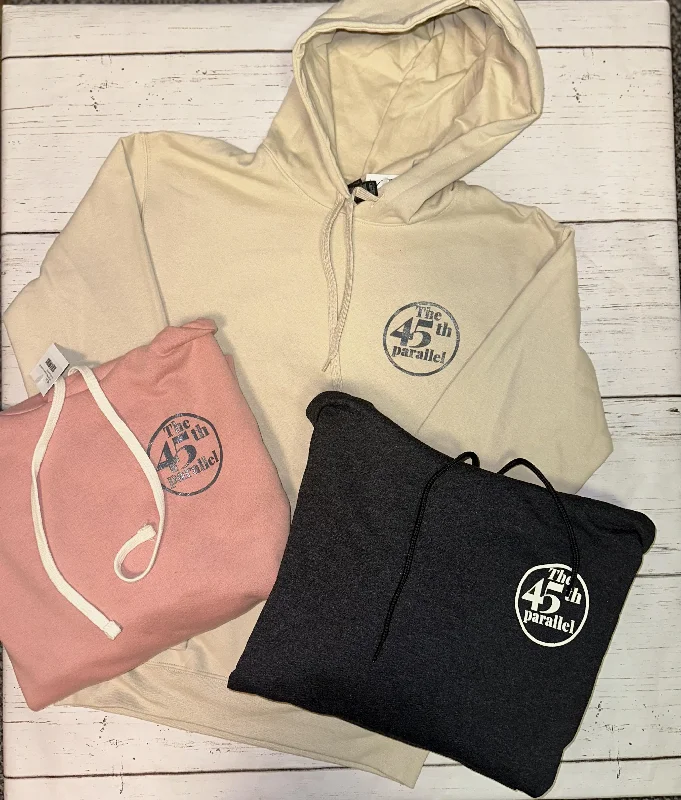 45th Parallel Hooded SS (3 color options) Hoodie with Velcro Closure Adjustable Secure 45th Parallel Hooded SS (3 color options) Hoodie with Velcro Closure Adjustable Secure