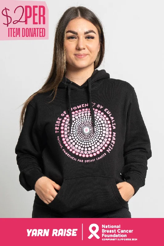 Tribe Of Women Circle Black Cotton Blend Unisex Hoodie Hoodie with Hem Raw Edge Edgy Unfinished Tribe Of Women Circle Black Cotton Blend Unisex Hoodie Hoodie with Hem Raw Edge Edgy Unfinished