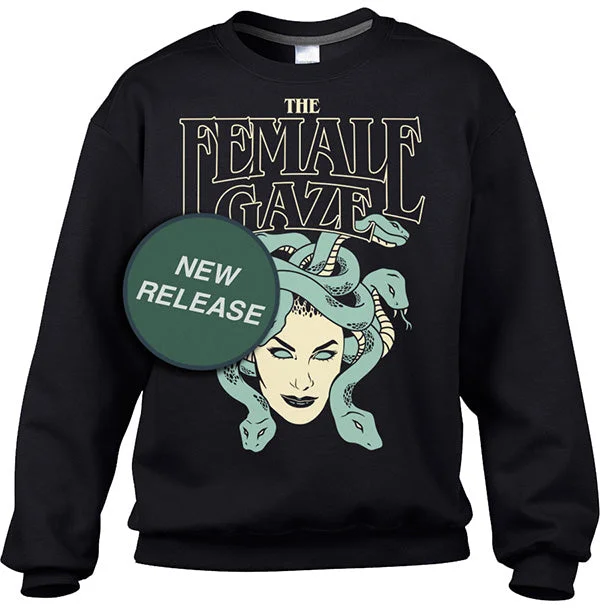 Unisex The Female Gaze Medusa Sweatshirt Hoodie with Contrast Stitching Detailed Premium Unisex The Female Gaze Medusa Sweatshirt Hoodie with Contrast Stitching Detailed Premium