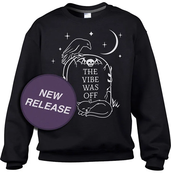 Unisex The Vibe Was Off Sweatshirt Hoodie with Snap Buttons Easy Quick