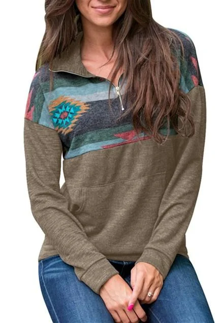 Pullover Sweatshirt Hoodie with Hem Fringe Bohemian Relaxed