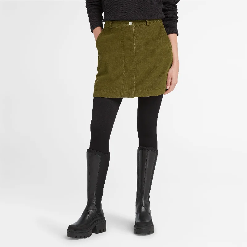 Women’s Needle Corduroy Skirt pleated skirt texture