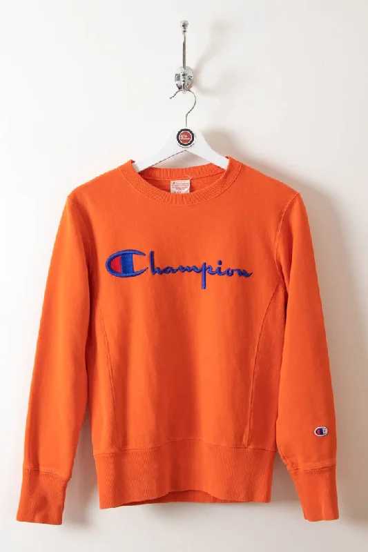Women's Champion Reverse Weave Sweatshirt (XS) Hoodie with Hem Elastic Stretchable Comfortable Women's Champion Reverse Weave Sweatshirt (XS) Hoodie with Hem Elastic Stretchable Comfortable