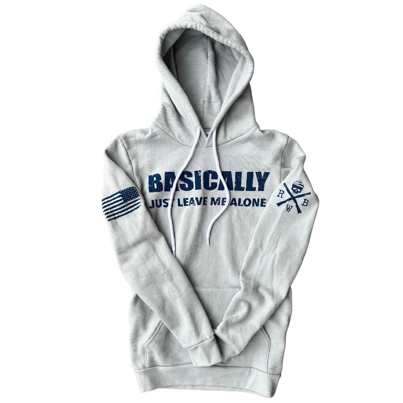 Women's Leave Me Alone Hooded Sweatshirt Hoodie with Applique Textured Unique